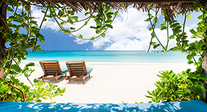 Relax on a balli bed on the beach