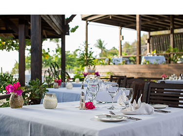 Beachside restaurant at Keyonna Beach Antigua